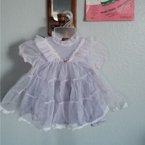 Adorable White Ruffled Baby Dress